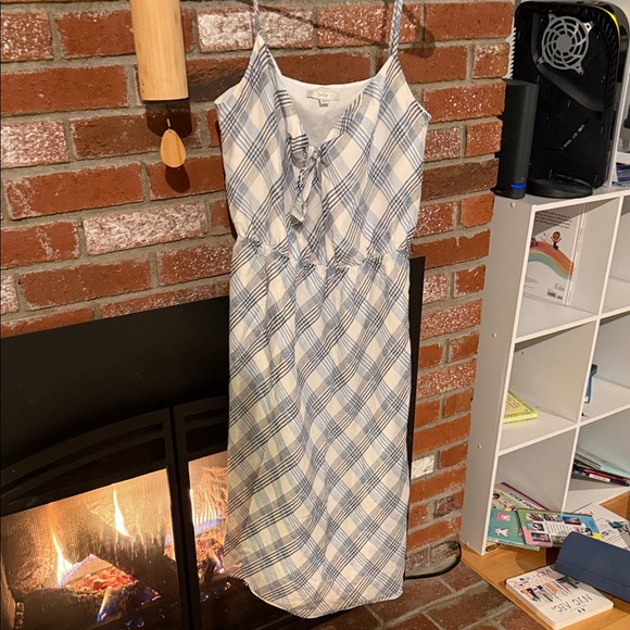 Joie Blue and White Checkered Dress - Picture 3 of 8